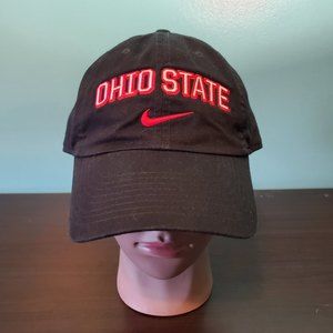 Nike Ohio State University NCAA H86 Woodmark Embroidered Adjustable Swoosh Cap